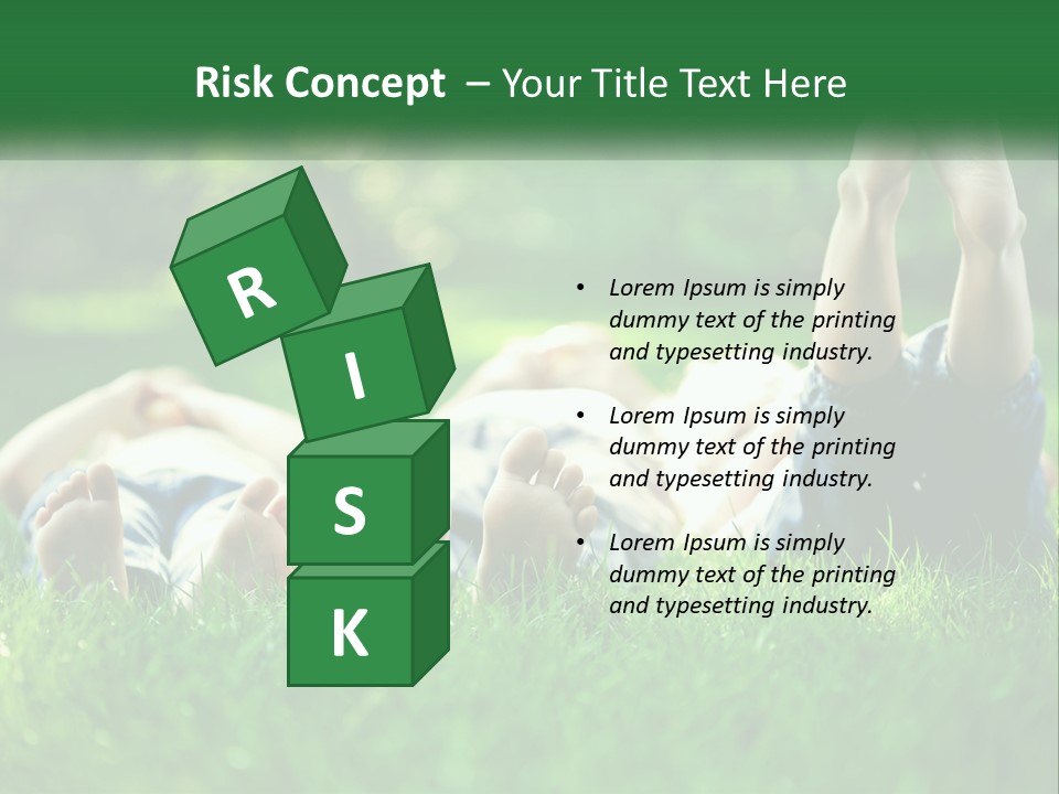 A Group Of People Laying On Top Of A Lush Green Field PowerPoint Template