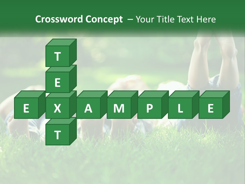 A Group Of People Laying On Top Of A Lush Green Field PowerPoint Template