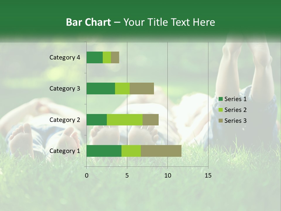 A Group Of People Laying On Top Of A Lush Green Field PowerPoint Template