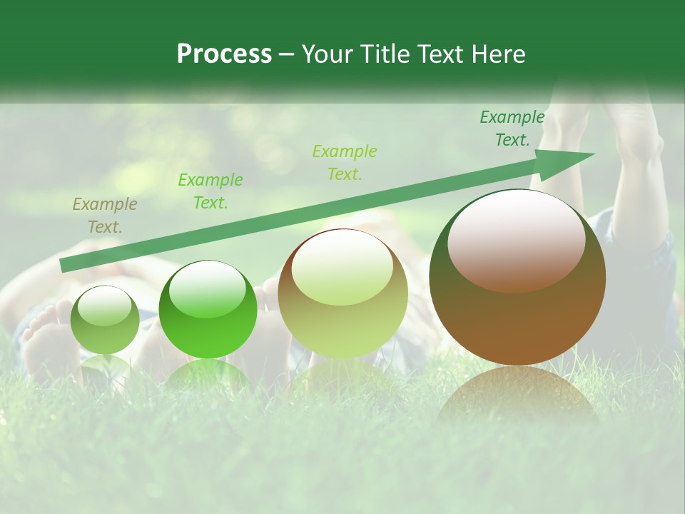 A Group Of People Laying On Top Of A Lush Green Field PowerPoint Template