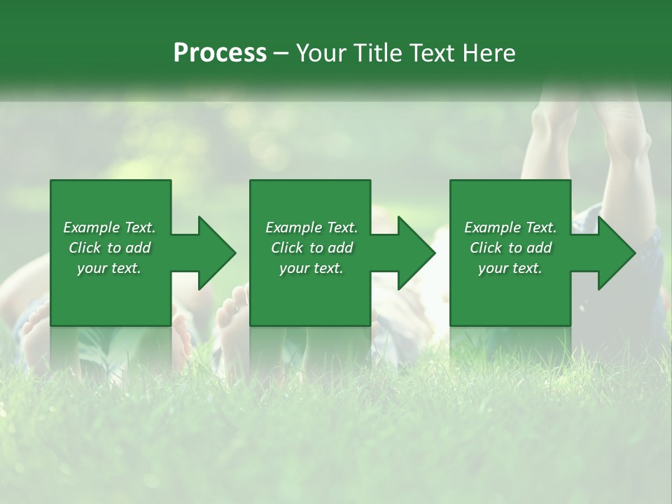 A Group Of People Laying On Top Of A Lush Green Field PowerPoint Template