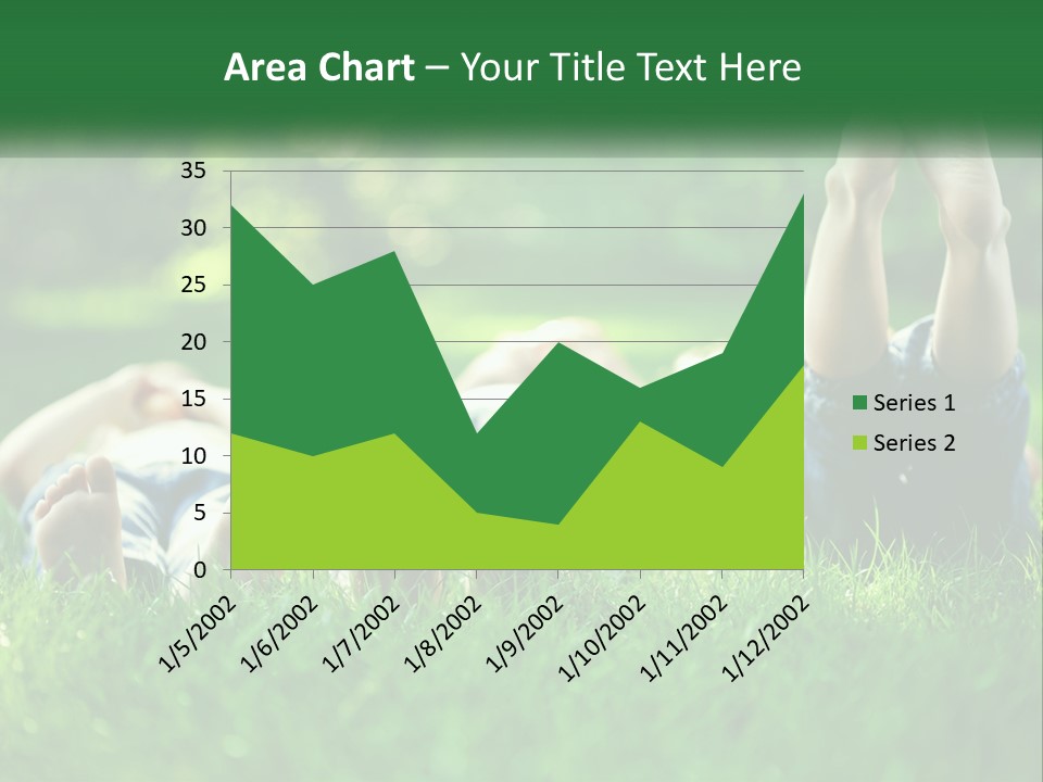 A Group Of People Laying On Top Of A Lush Green Field PowerPoint Template