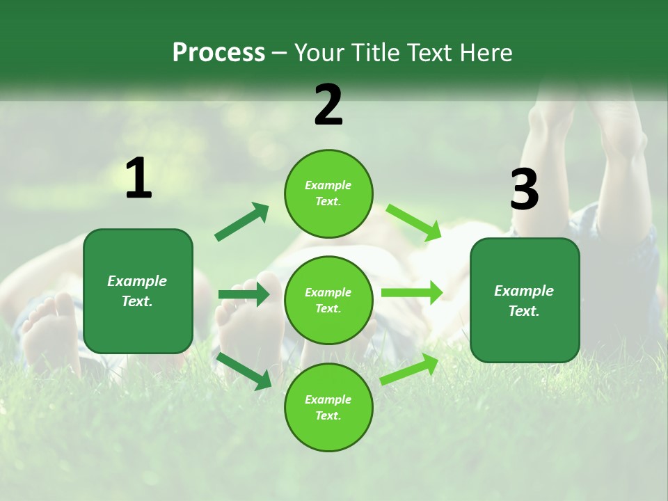 A Group Of People Laying On Top Of A Lush Green Field PowerPoint Template