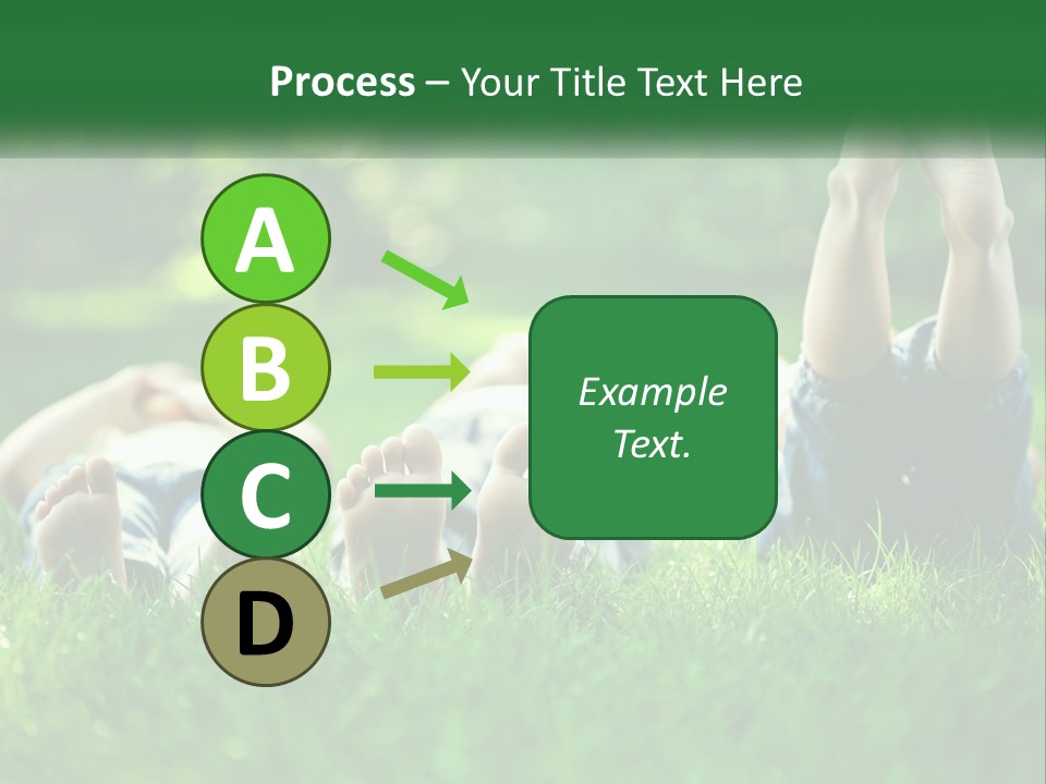 A Group Of People Laying On Top Of A Lush Green Field PowerPoint Template