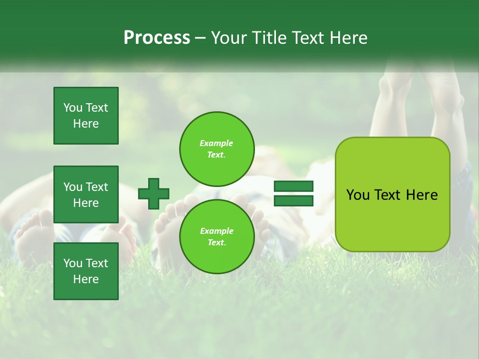 A Group Of People Laying On Top Of A Lush Green Field PowerPoint Template