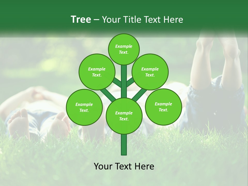 A Group Of People Laying On Top Of A Lush Green Field PowerPoint Template