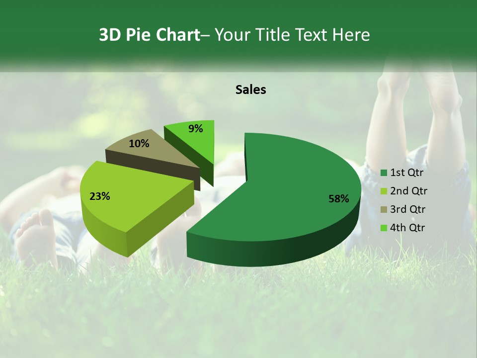 A Group Of People Laying On Top Of A Lush Green Field PowerPoint Template
