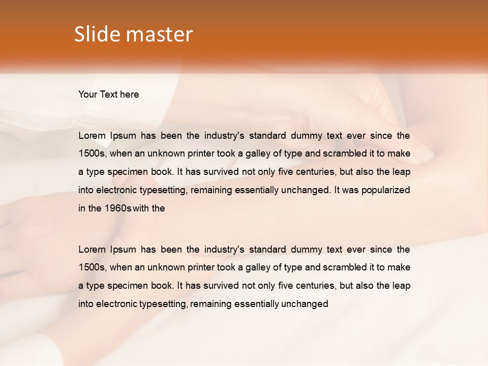 A Woman Getting A Foot Massage From A Man PowerPoint Template