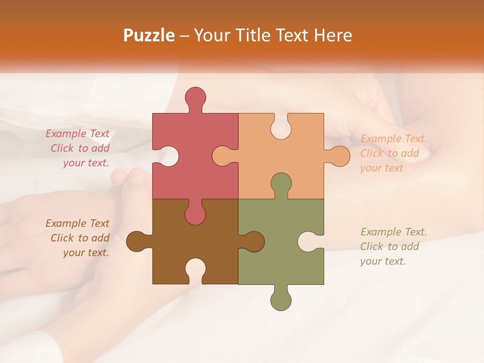 A Woman Getting A Foot Massage From A Man PowerPoint Template