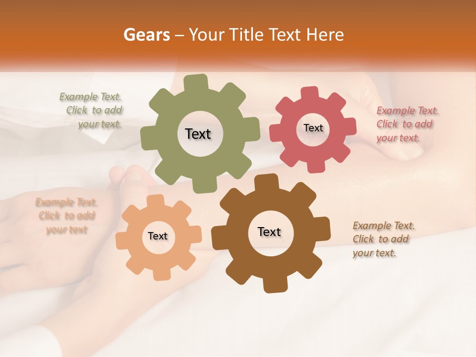 A Woman Getting A Foot Massage From A Man PowerPoint Template