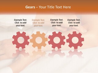 A Woman Getting A Foot Massage From A Man PowerPoint Template