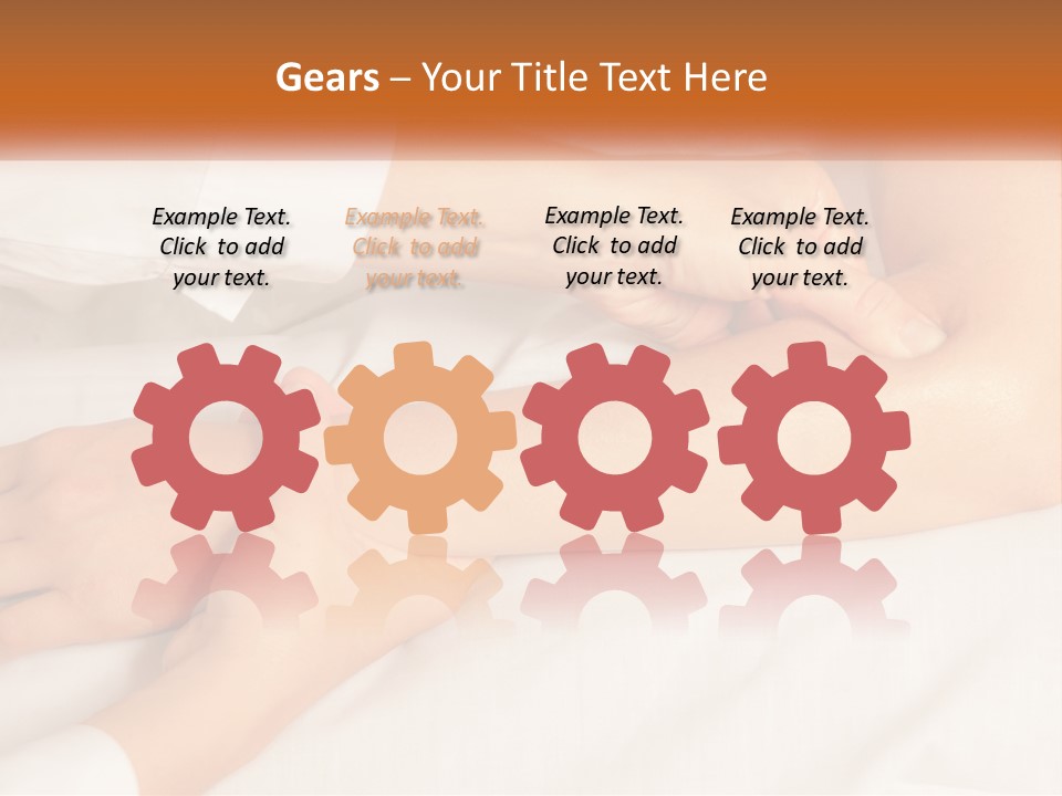 A Woman Getting A Foot Massage From A Man PowerPoint Template