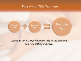 A Woman Getting A Foot Massage From A Man PowerPoint Template