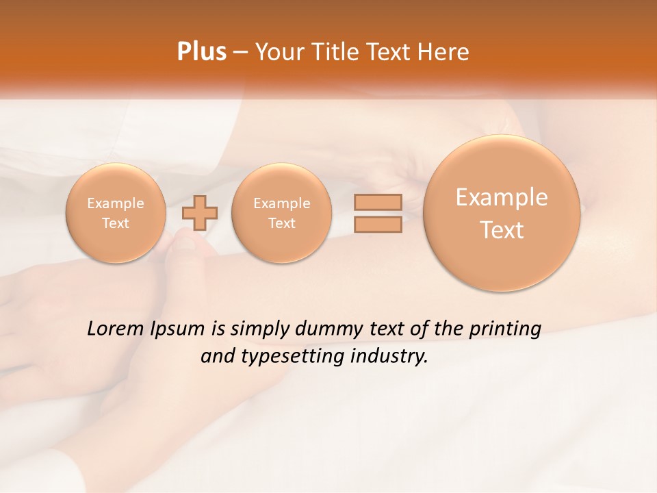 A Woman Getting A Foot Massage From A Man PowerPoint Template