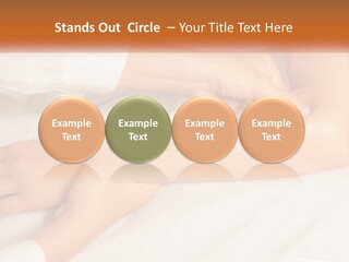 A Woman Getting A Foot Massage From A Man PowerPoint Template