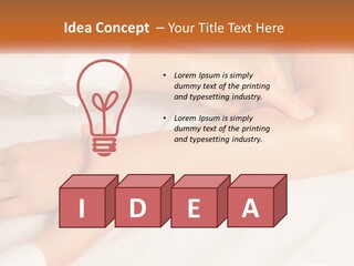 A Woman Getting A Foot Massage From A Man PowerPoint Template