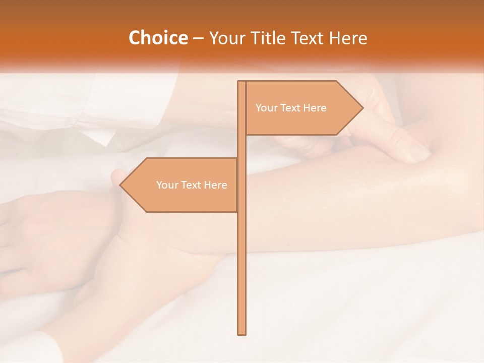 A Woman Getting A Foot Massage From A Man PowerPoint Template