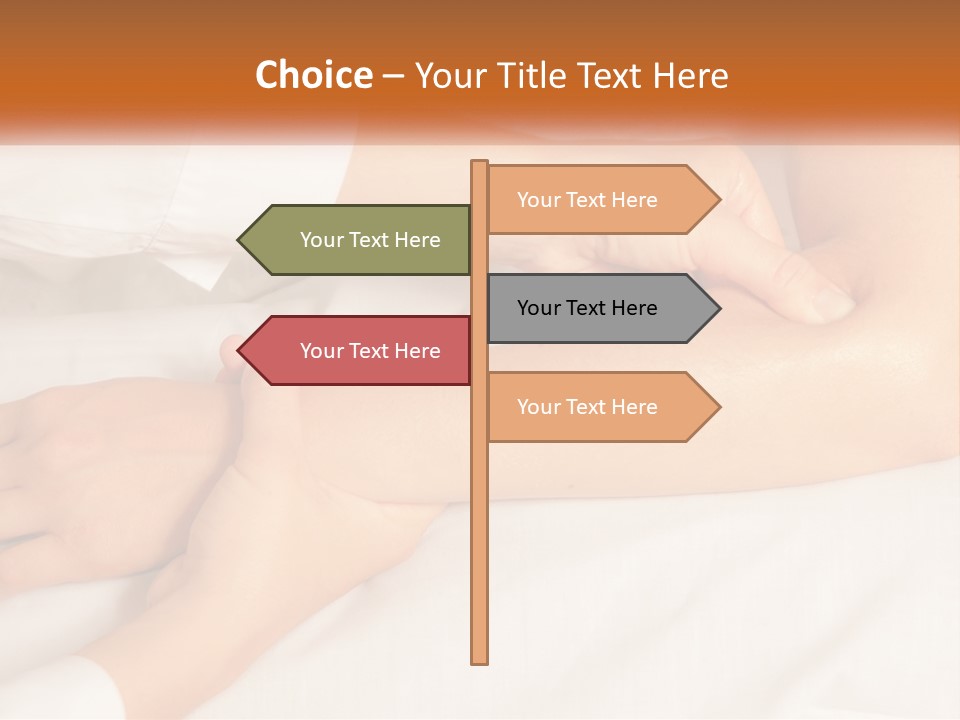 A Woman Getting A Foot Massage From A Man PowerPoint Template