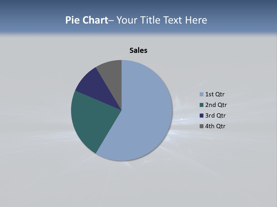 A Black And Blue Background With A White Light PowerPoint Template