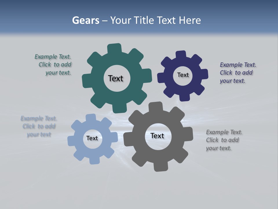 A Black And Blue Background With A White Light PowerPoint Template