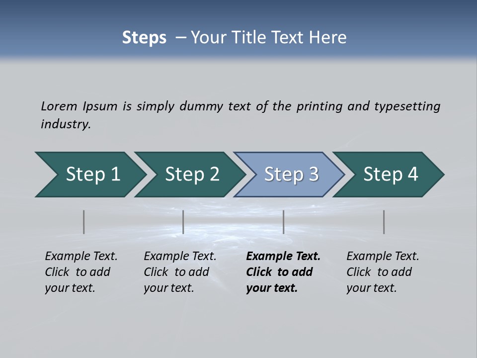 A Black And Blue Background With A White Light PowerPoint Template