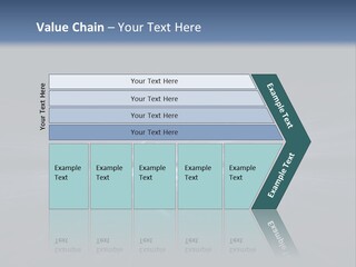 A Black And Blue Background With A White Light PowerPoint Template