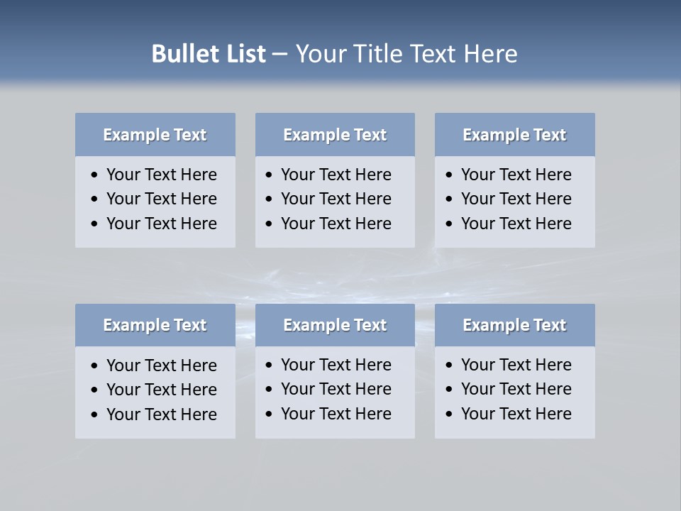 A Black And Blue Background With A White Light PowerPoint Template