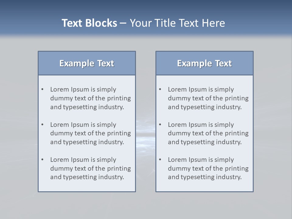 A Black And Blue Background With A White Light PowerPoint Template