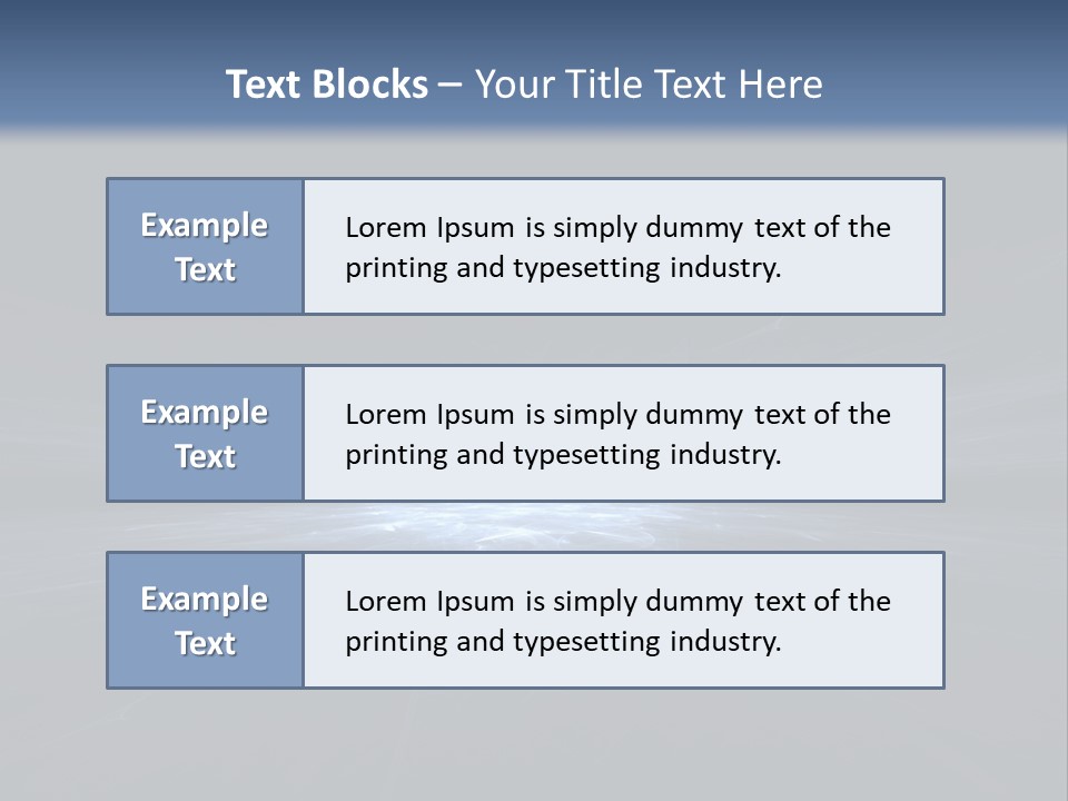A Black And Blue Background With A White Light PowerPoint Template