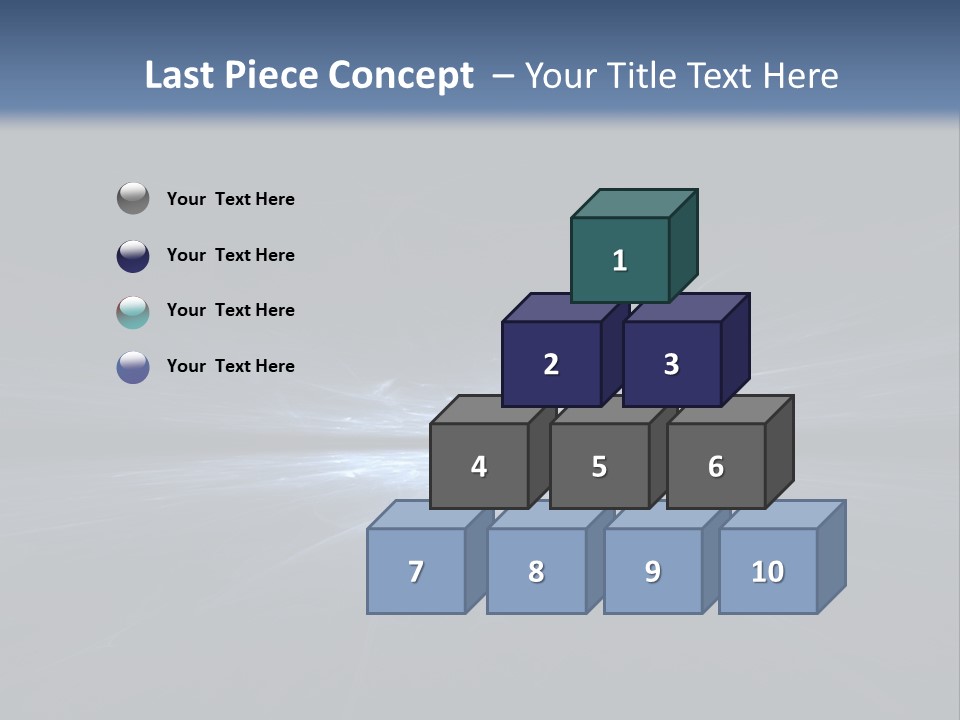 A Black And Blue Background With A White Light PowerPoint Template