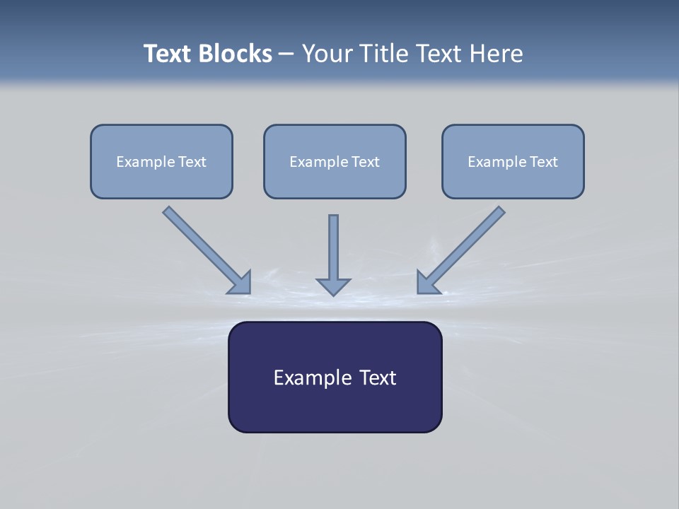 A Black And Blue Background With A White Light PowerPoint Template