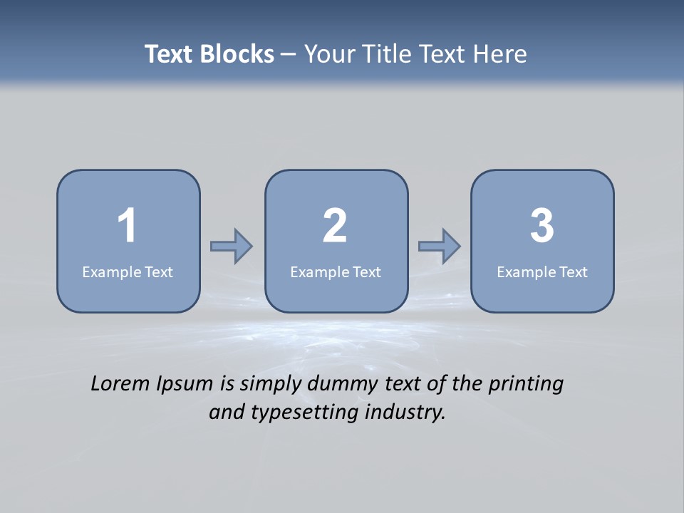 A Black And Blue Background With A White Light PowerPoint Template