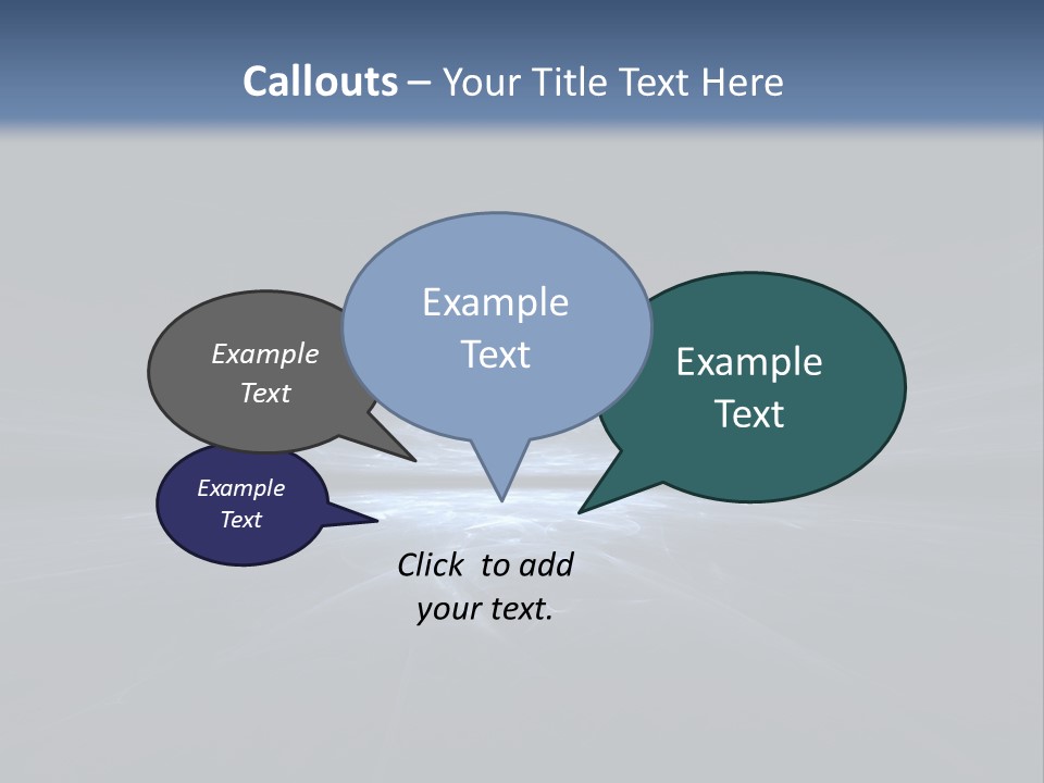 A Black And Blue Background With A White Light PowerPoint Template