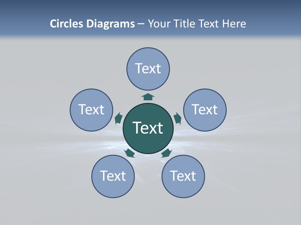 A Black And Blue Background With A White Light PowerPoint Template