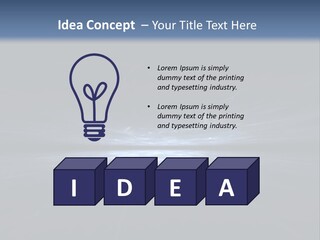 A Black And Blue Background With A White Light PowerPoint Template