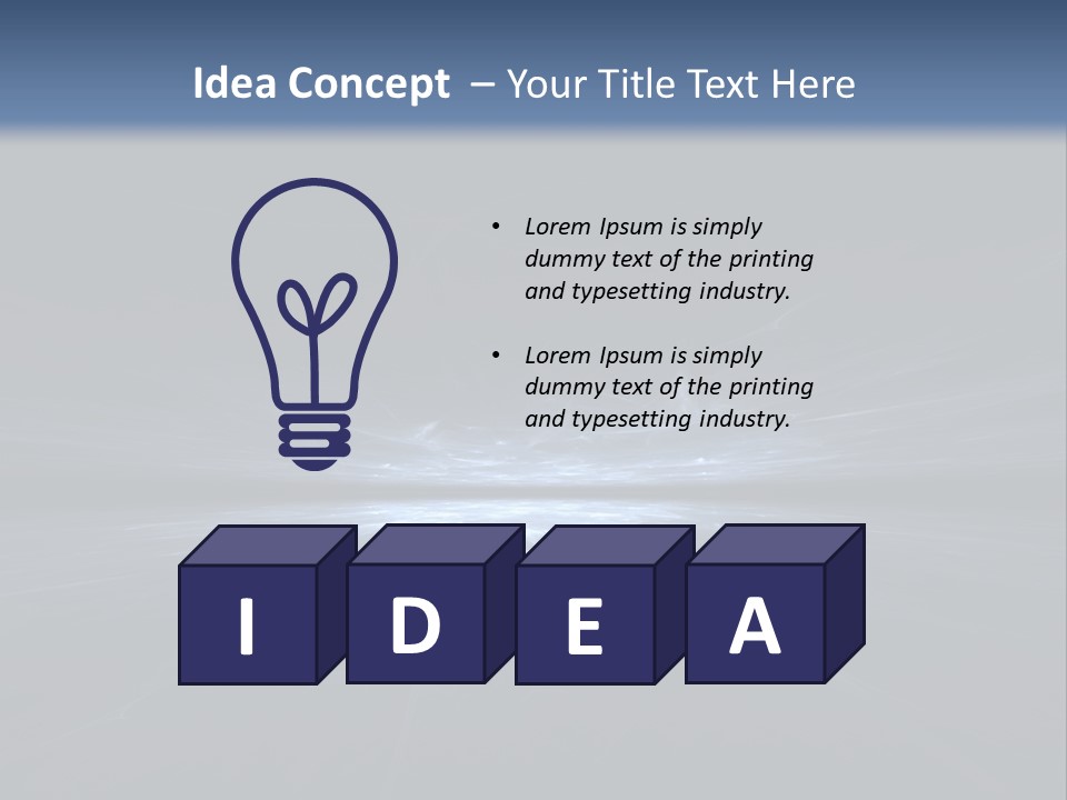 A Black And Blue Background With A White Light PowerPoint Template