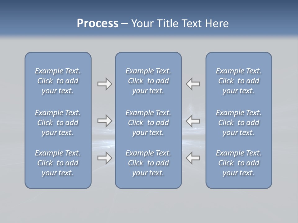 A Black And Blue Background With A White Light PowerPoint Template