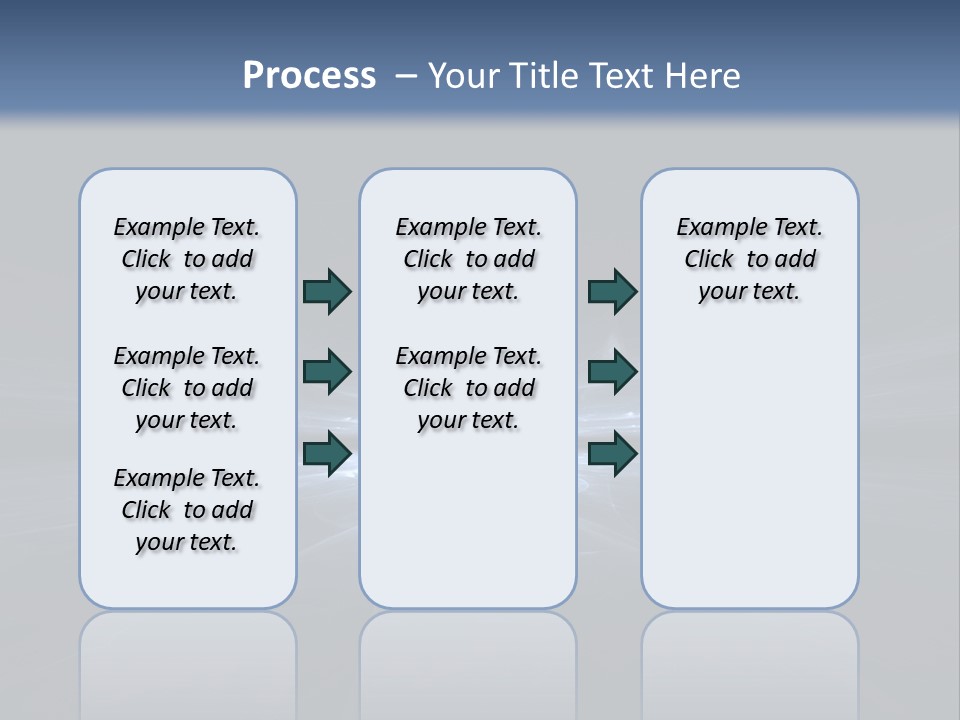 A Black And Blue Background With A White Light PowerPoint Template