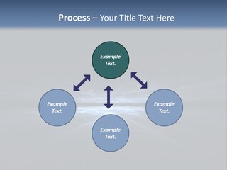 A Black And Blue Background With A White Light PowerPoint Template