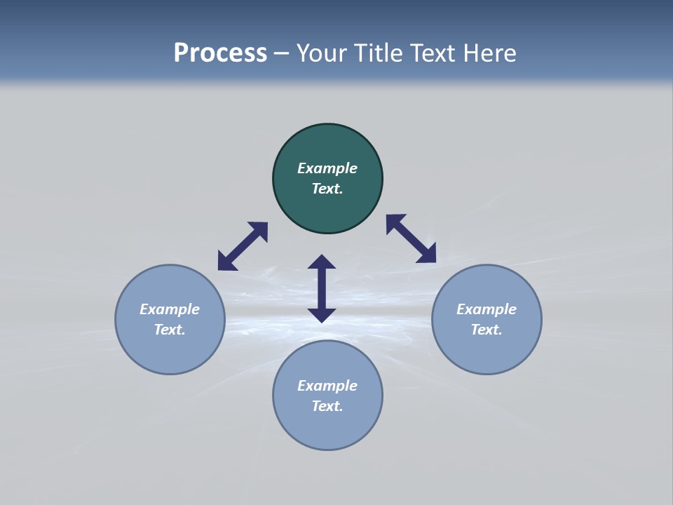 A Black And Blue Background With A White Light PowerPoint Template