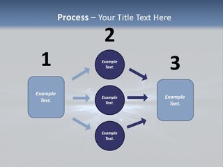 A Black And Blue Background With A White Light PowerPoint Template