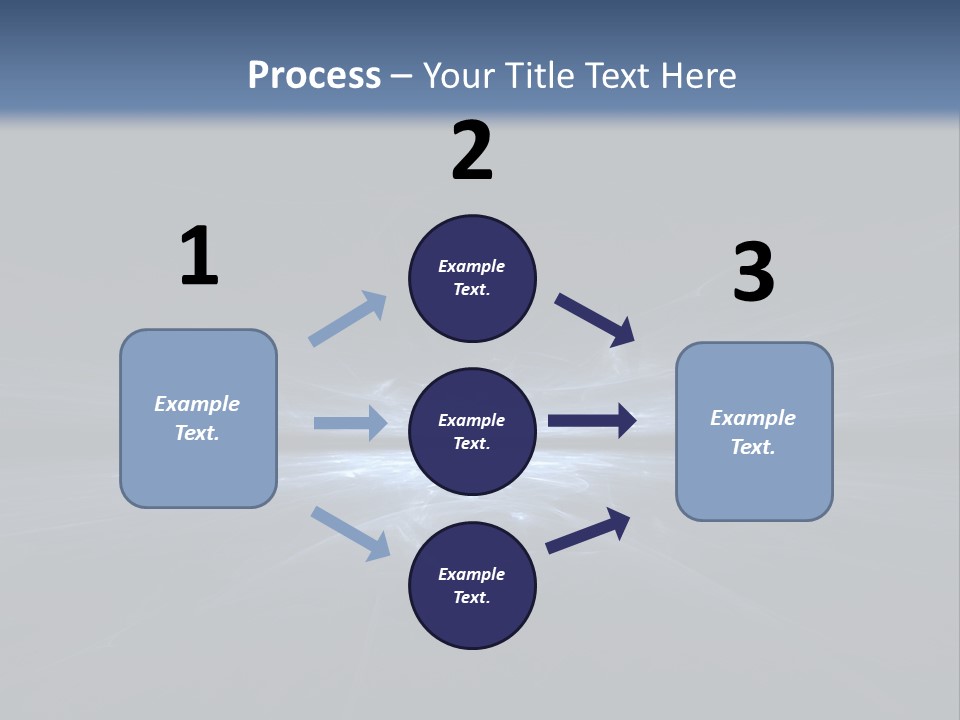 A Black And Blue Background With A White Light PowerPoint Template