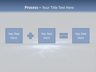 A Black And Blue Background With A White Light PowerPoint Template