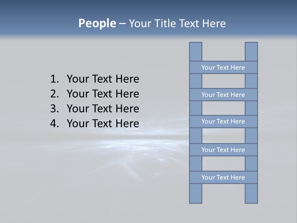 A Black And Blue Background With A White Light PowerPoint Template