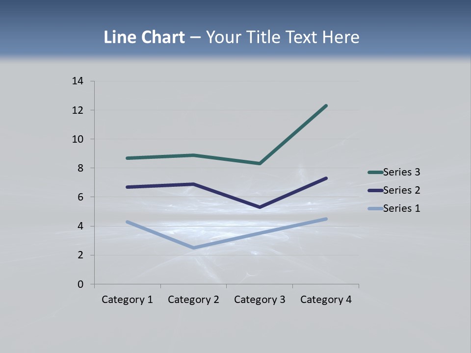 A Black And Blue Background With A White Light PowerPoint Template