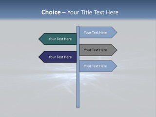 A Black And Blue Background With A White Light PowerPoint Template