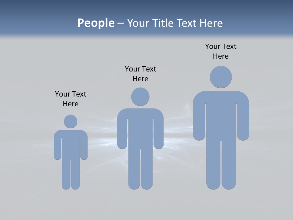 A Black And Blue Background With A White Light PowerPoint Template