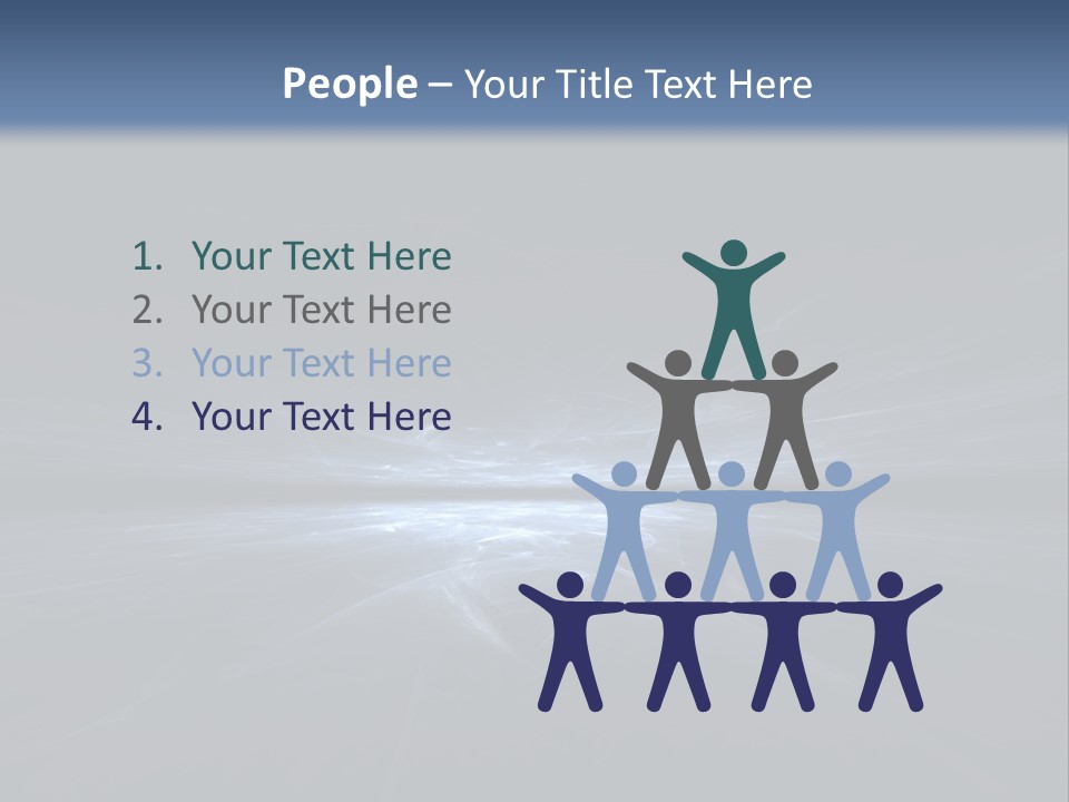 A Black And Blue Background With A White Light PowerPoint Template