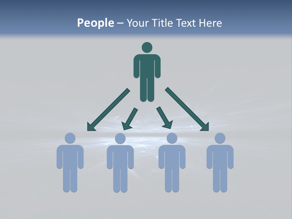 A Black And Blue Background With A White Light PowerPoint Template