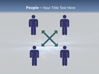 A Black And Blue Background With A White Light PowerPoint Template